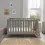 Babymore Caro Mini Cot Bed–Greywash