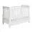 Babymore Eva Sleigh Cot Bed DROPSIDE with Drawer-White