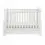 Babymore Eva Sleigh Cot Bed DROPSIDE with Drawer-White