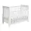 Babymore Eva Sleigh Cot Bed DROPSIDE with Drawer-White