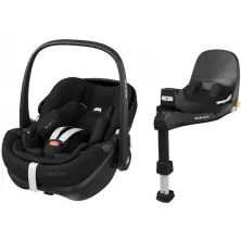 Maxi Cosi Pebble 360 PRO2 Car Seat & FamilyFix 360 Pro Base Bundle - Twillic Black