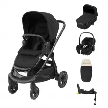 Maxi Cosi Adorra Luxe Pebble 360 PRO2 Travel System - Twillic Black