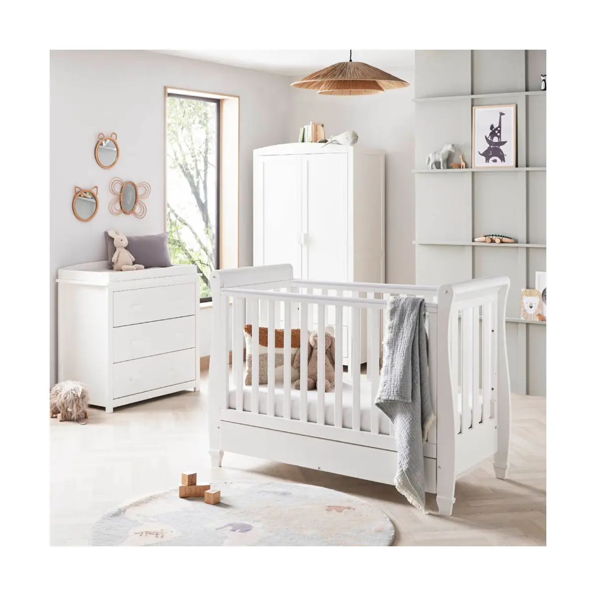 Babymore eva sleigh cot online