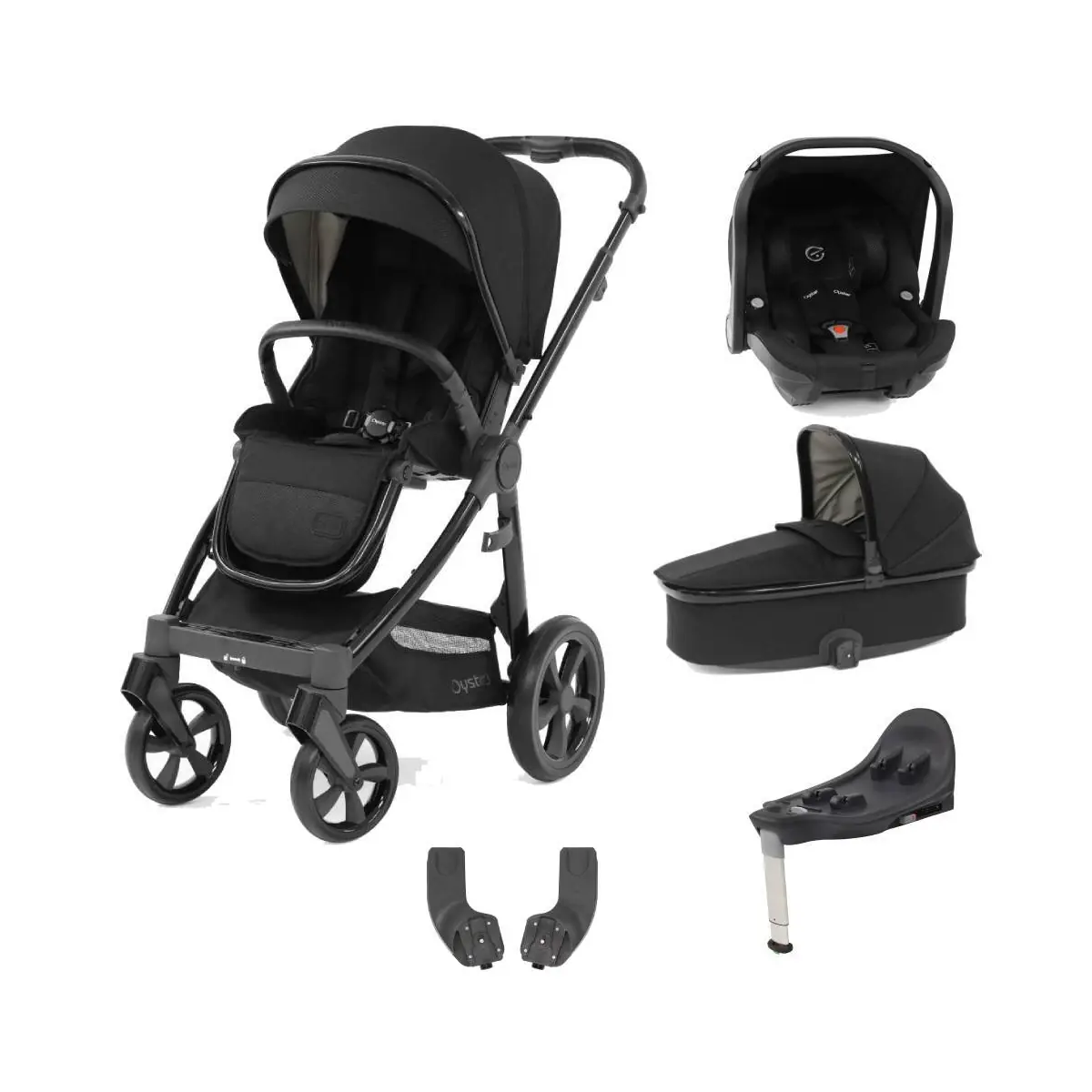 BabyStyle Oyster 3 Gloss Chassis Essential 5pc Travel System