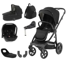 BabyStyle Oyster 3 Gloss Black Chassis Edition Luxury 7 Piece Bundle - Pixel/Black (Exclusive to Kiddies Kingdom)