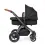 Ickle Bubba Stomp Luxe Black Frame Travel System with Galaxy Carseat & Isofix Base - Black/Midnight/Tan !