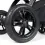 Ickle Bubba Stomp Luxe Black Frame Travel System with Galaxy Carseat & Isofix Base - Black/Midnight/Tan !