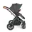 Ickle Bubba Stomp Luxe Black Frame Travel System with Galaxy Carseat & Isofix Base - Black/Charcoal Grey/Tan !