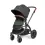 Ickle Bubba Stomp Luxe Black Frame Travel System with Galaxy Carseat & Isofix Base - Black/Charcoal Grey/Tan !