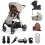 Silver Cross Reef With First Bed Folding Carrycot & Ultimate Pack - Stone