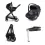 Babymore Mimi 3 in 1 Travel System Bundle with Pecan i-Size Carseat and ISOFIX Base - Black