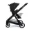 Babymore Mimi 3 in 1 Travel System Bundle with Pecan i-Size Carseat and ISOFIX Base - Black