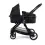 Babymore Mimi 3 in 1 Travel System Bundle with Pecan i-Size Carseat and ISOFIX Base - Black