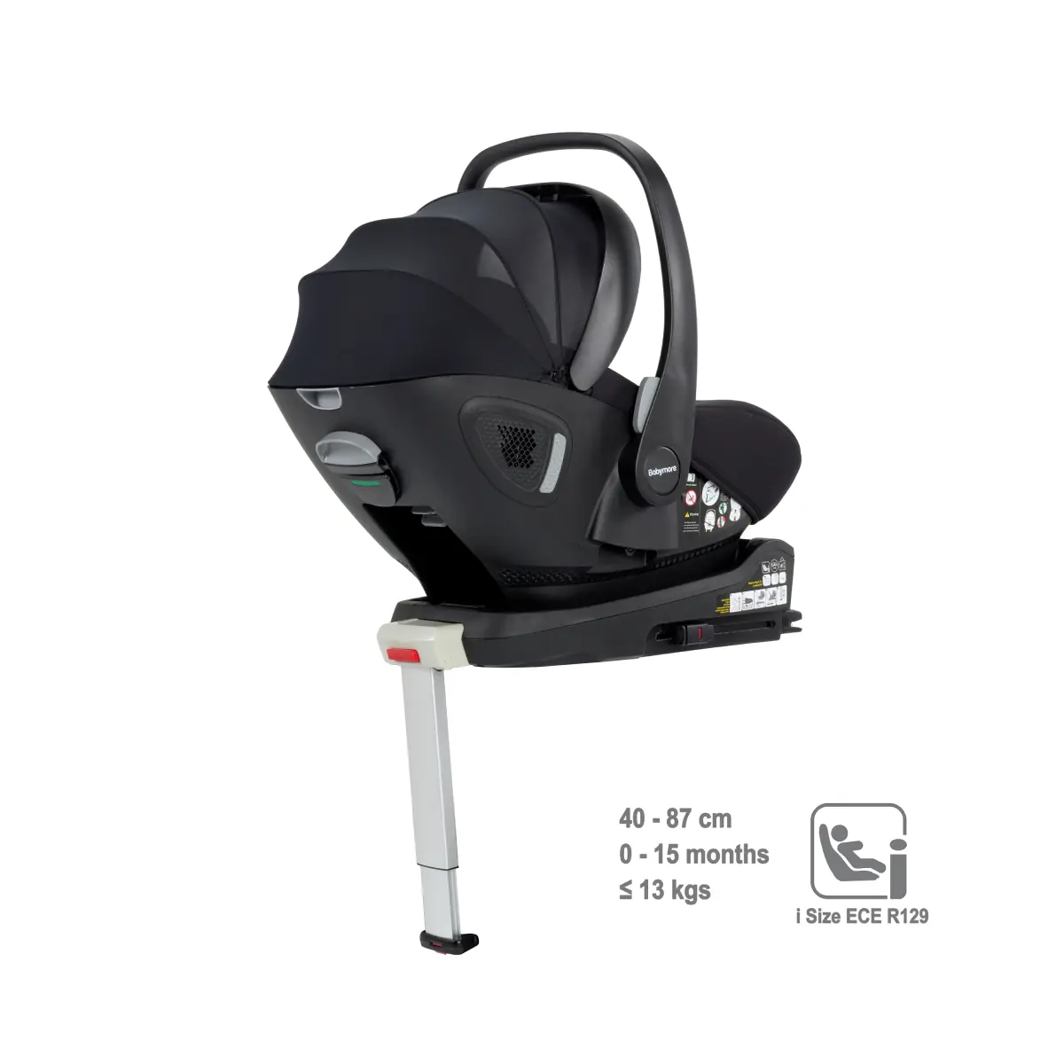 Babymore Pecan i-Size Car Seat with Isofix Base