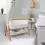 Tutti Bambini CoZee Bedside Crib - Scandinavian Walnut/Ecru !