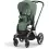 Cybex Priam Pushchair - Chrome Black/Leaf Green