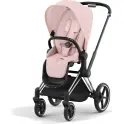 Cybex Priam Pushchair - Chrome Black/Peach Pink