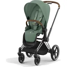 Cybex Priam Pushchair - Chrome Brown/Leaf Green