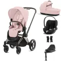 Cybex Priam Cloud T i-Size Bundles - Rosegold/Peach Pink