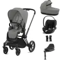 Cybex Priam Cloud T i-Size Bundles - Matt Black/Mirage Grey