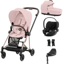 Cybex Mios Cloud T i-Size Bundle - Rosegold/Peach Pink