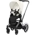 Cybex ePriam Pushchair - Chrome Black/Off White