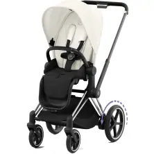 Cybex ePriam Pushchair - Chrome Black/Off White