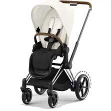 Cybex ePriam Pushchair - Chrome Brown/Off White