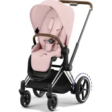 Cybex ePriam Pushchair - Chrome Brown/Peach Pink