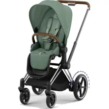 Cybex ePriam Pushchair - Chrome Brown/Leaf Green