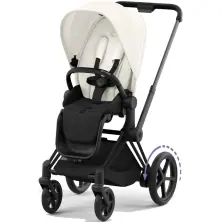 Cybex ePriam Pushchair - Matt Black/ Off White