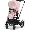 Cybex ePriam Pushchair - Matt Black/Peach Pink