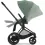 Cybex ePriam Pushchair - Matt Black/Peach Pink