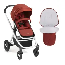 Nuna IVVI Stroller & Footmuff - Ruby (CLEARANCE)