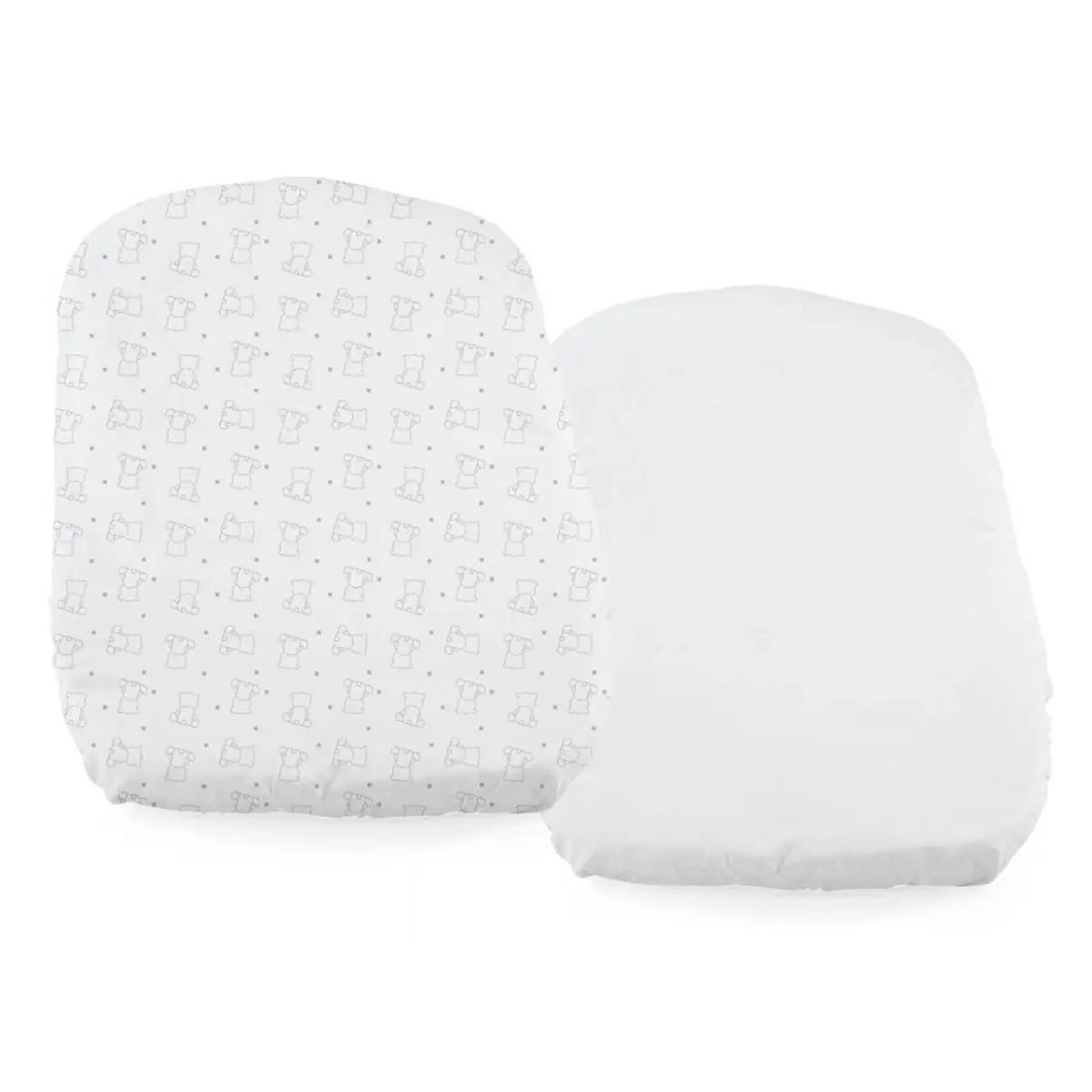 Chicco Pack Of 2 Cotton Baby Hug Fitted Sheets BEAR