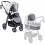 Hauck Saturn R 2 in 1 Pram System - Lunar/Stone (CL)