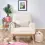 Gaia Serena Rocking/Feeding Chair - Chalk Boucle/Oak !