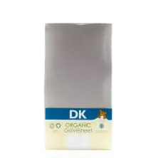 DK Glove ORGANIC Fitted Cotton Sheet for Small Cot 117x53 - Grey