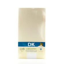 DK Glove ORGANIC Fitted Cotton Sheet for Small Cot 117x53 - Cream