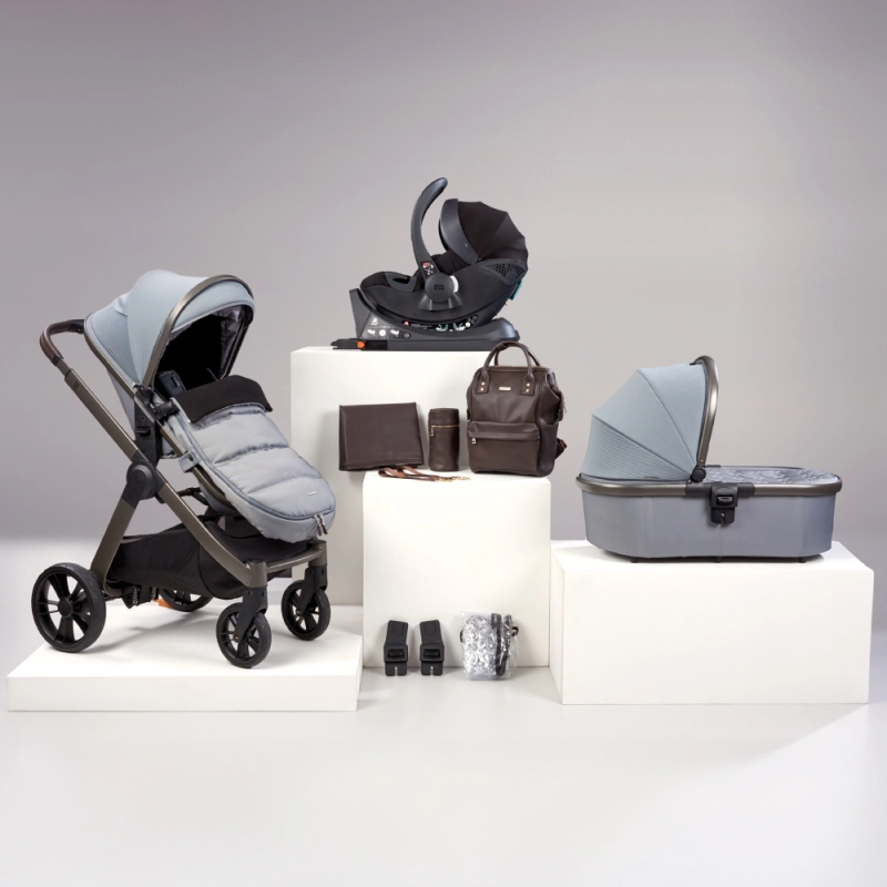 BabaBing Raffi 11 Piece Travel System Bundle - Duck Egg