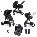 Babymore Mimi 3in1 Travel System Bundle with Coco i-Size Car Seat - Black