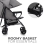 Kinderkraft Tik Umbrella Stroller - Grey