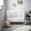 Obaby Bantam Space Saver Cot-White 