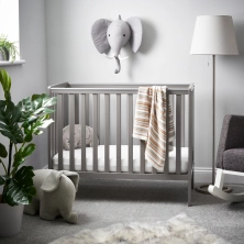 Obaby Bantam Space Saver Cot - Taupe Grey