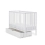 Obaby Bantam Space Saver Cot & Under Drawer-White 