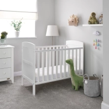 Obaby Grace Mini Cot Bed - White