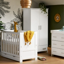 Obaby Nika Mini 3 Piece Room Set & Underdrawer - White Wash