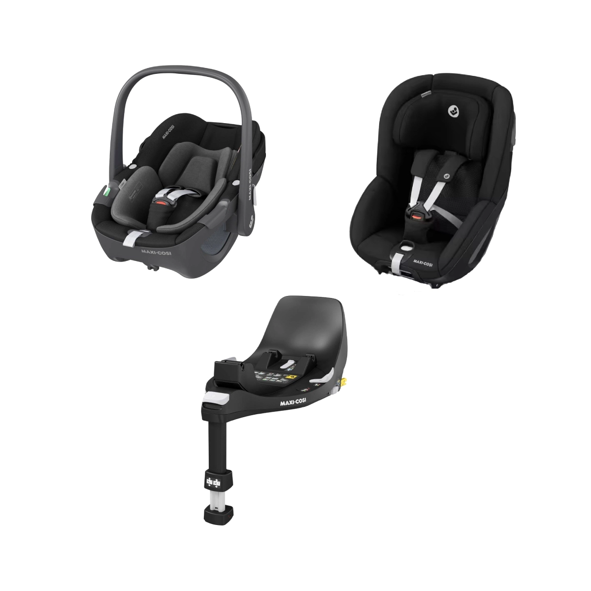 Maxi Cosi Pebble Pearl Familyfix 360 0 1 Group Car Seat Bundle