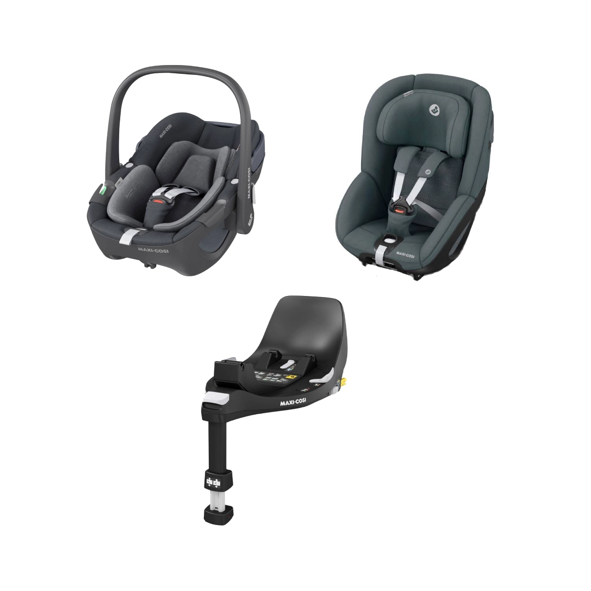 Maxi Cosi Pebble Pearl Familyfix 360 0 1 Group Car Seat Bundle