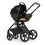 Venicci Tinum Upline 3in1 Travel System - All Black